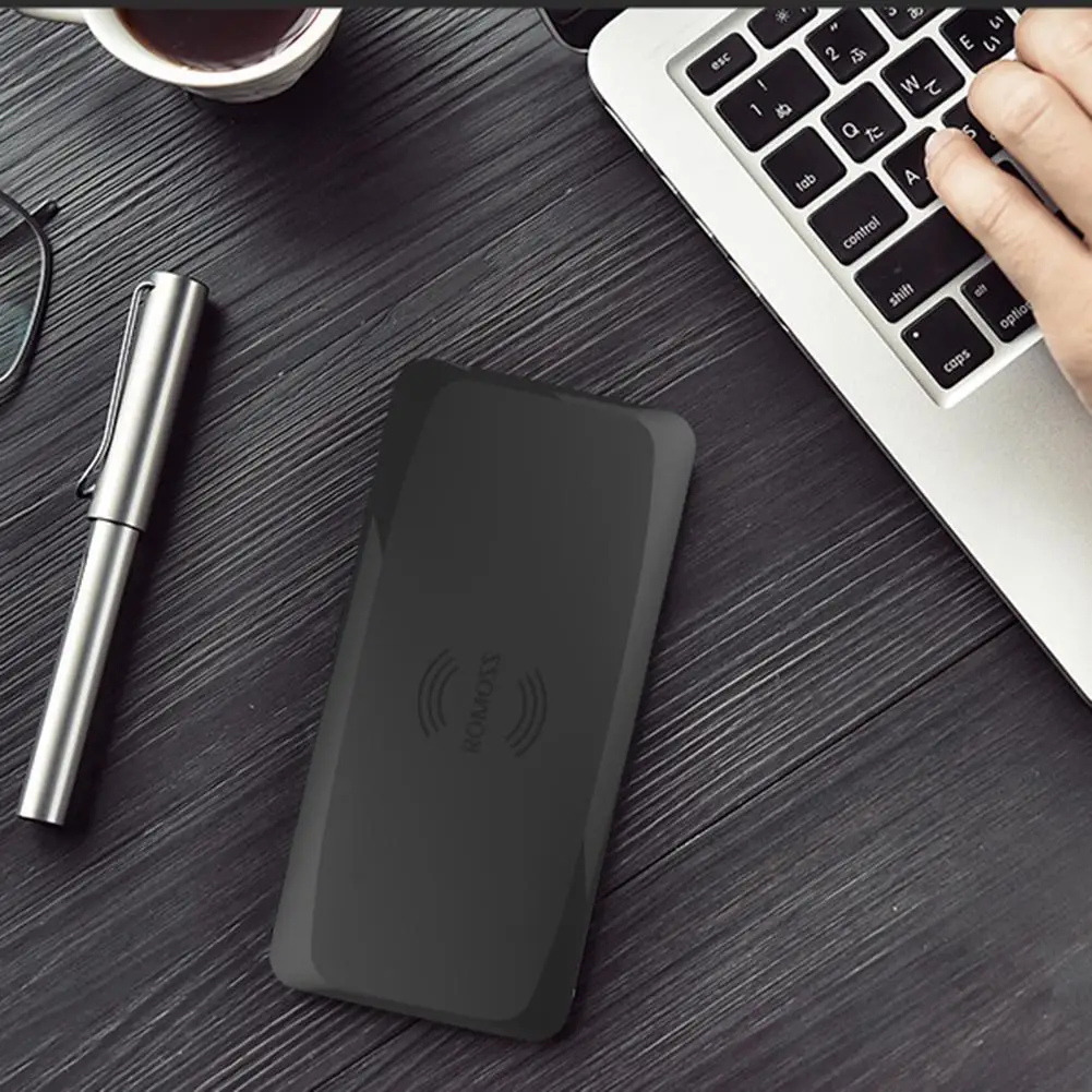ROMOSS Power Bank 5000mAh SS05 Qi Wireless Charger Portable External Battery Built-in Wireless Charging Universal Power Bank
