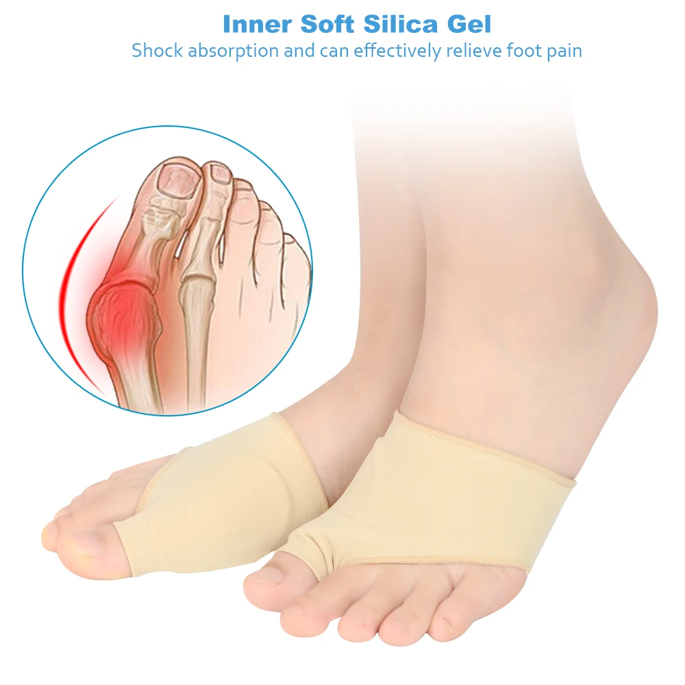 Elino силикагель ортопедические стельки перекрывающие большой палец ноги корректор носки плоский массаж ног облегчение боли в ногах здоровый уход колодки