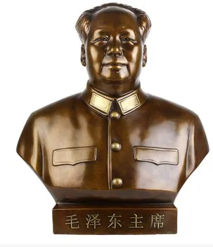 

18" China Bronze Copper Famous Great leader Mao MaoZeDong Chairman Mao Statue