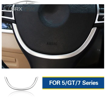 

SRXTZM For BMW F10 F01 F07 M line 5 GT 7 Series Plastic Car styling Center Console CD frame Steering wheel Trim Strips 1pcs