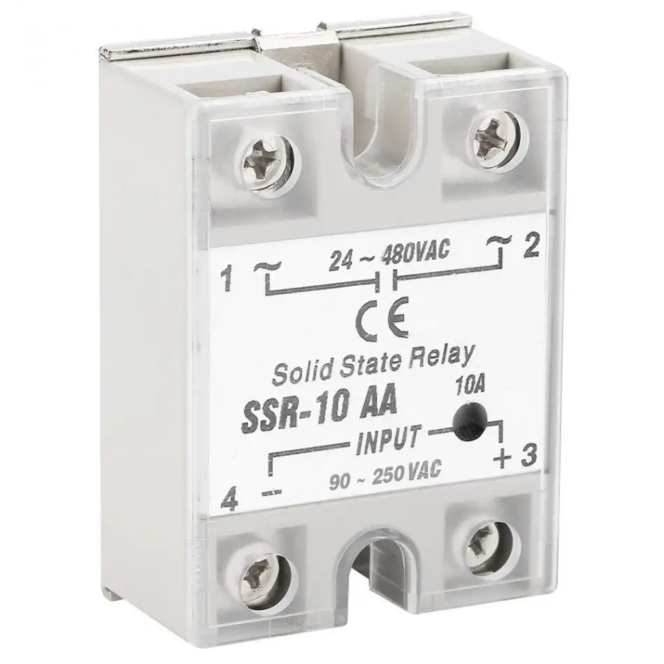 SSR-10 AA 10A твердотельный релейный модуль ССР AC-AC вход 90 В-250 В AC выход 24 В-480 В AC инструмент