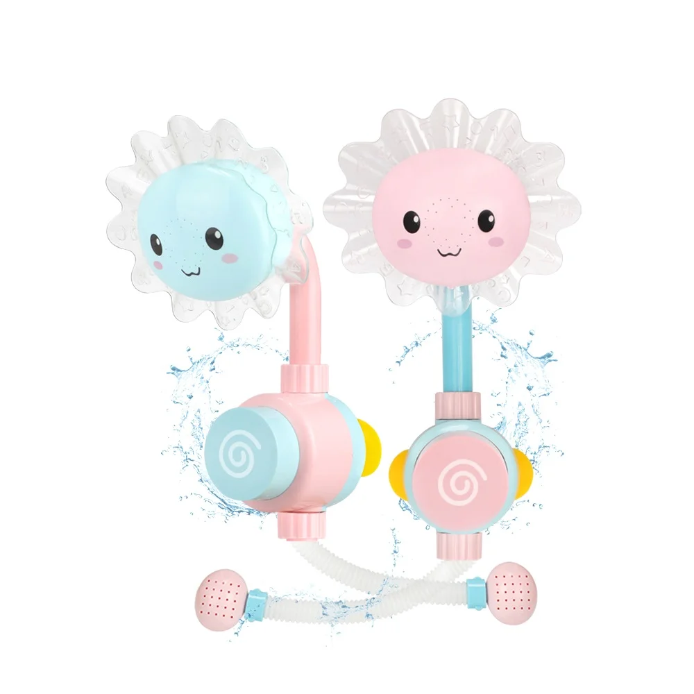 GT Подсолнух детская игрушка для ванны душ для ванны купальные носики присоски складной спрей кран играть ванная комната вода игрушки