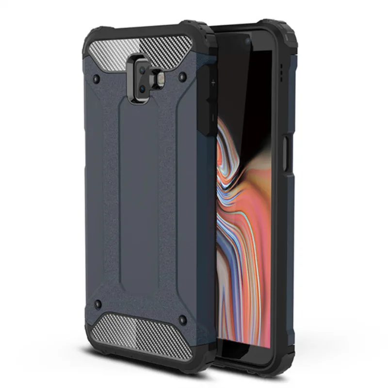 

Heavy Duty Armor Case For Samsung Galaxy J6 Plus 2018 Anti Shock Impact Hard PC Soft TPU Phone Shell For J6 Prime 2018 Coque