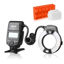 Meike MK-14EXT MK-14EXT-C E-TTL Macro LED Ring Flash Speedlite with LED AF Assist Lamp for Canon EOS DSLR Camera