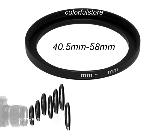 

40.5mm to 58mm 40.5mm-58mm 40.5 58 mm Metal Step-Up Step Up Ring Camera Lens Lenses Holder Filter Filters Stepping Adapter I006