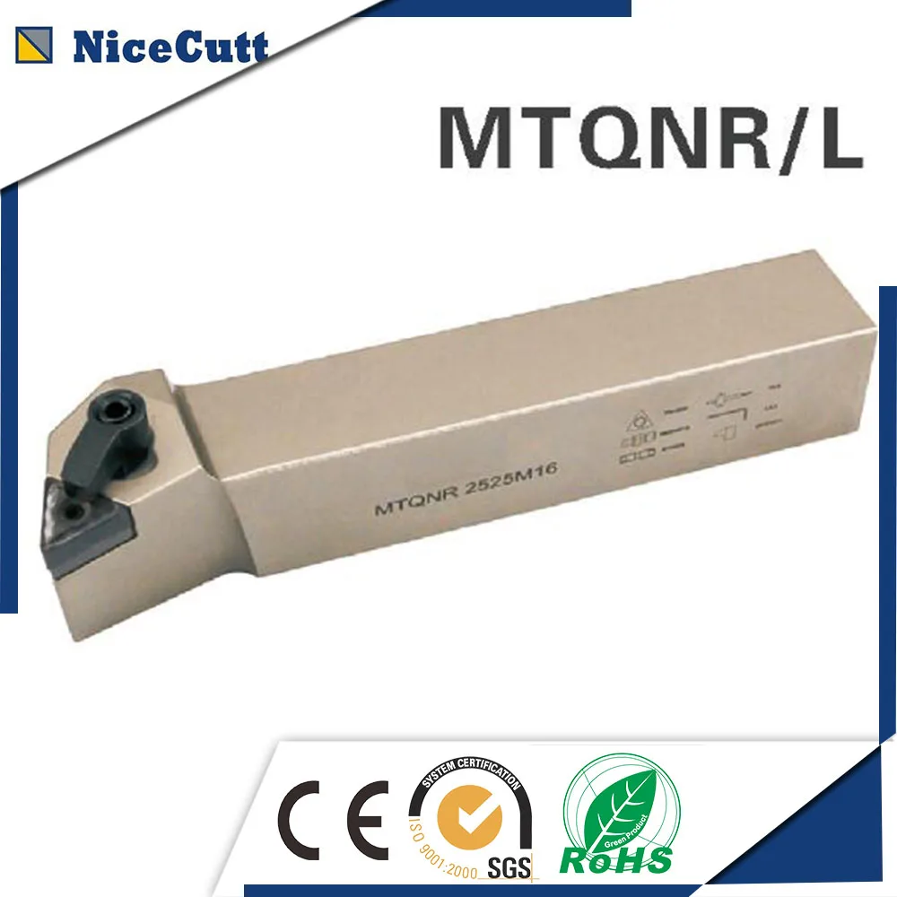 

MTQNR2525M16 Nicecutt External Turning Tool Holder for TNMG insert Lathe Tool Holder