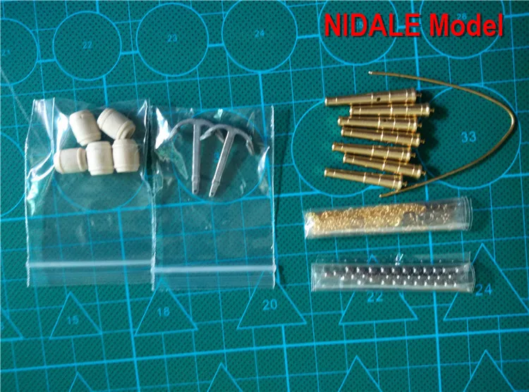 Комплект аксессуаров для модели корабля Halcon масштаб 1/100 CNC латунные пушки + сплав