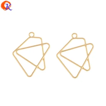 

Cordial Design 100Pcs 25*30MM Jewelry Accessories/Earrings Connectors/DIY Making/Geometry Shape/Hand Made/Earring Findings