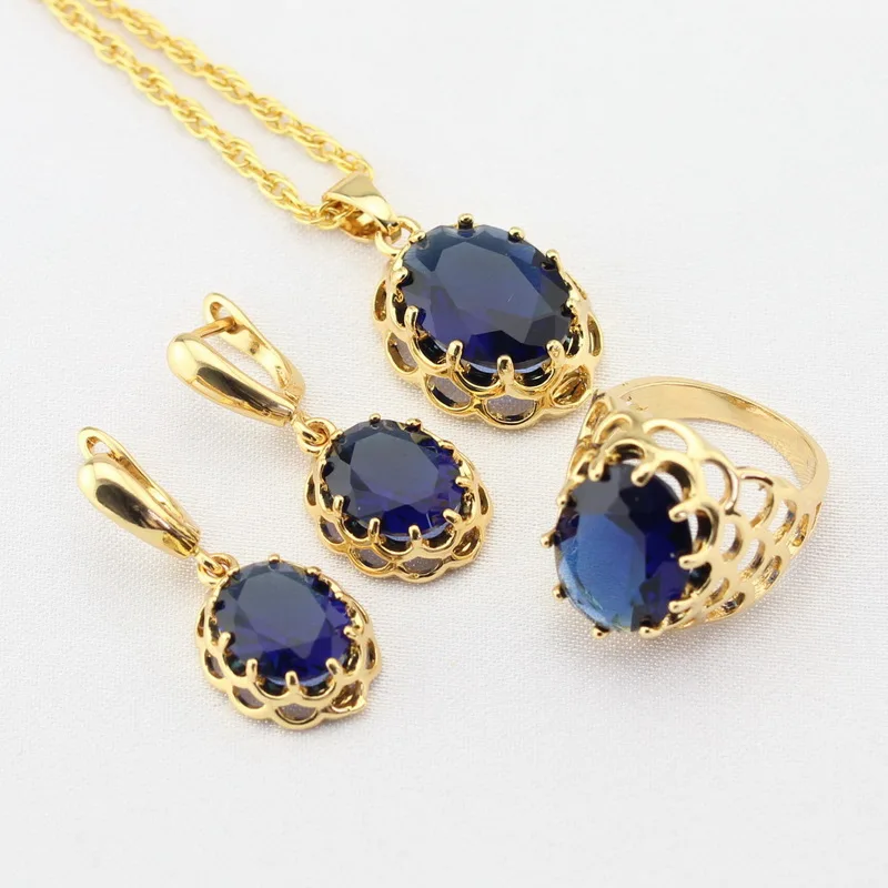 dark blue stone earrings