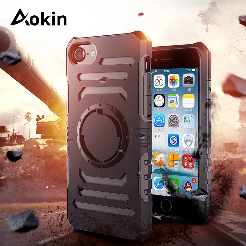 Магнитный чехол Aokin для iPhone 5 5S SE Роскошный Жесткий ПК + Мягкий ТПУ силиконовый