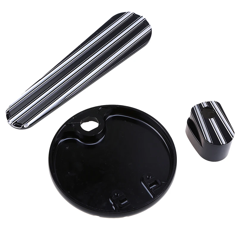 

POSSBAY Motorcycle Fuel Tank Door Dash Track Insert Ignition Caps Motocross For Harley Street Glide Road Electra 2014-2017