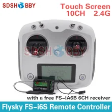 Flysky FS-i6S Remote Controller 10CH 2.4G with Touch Screen + FS iA6B Receiver for RC Airplane Quadcopter Multirotor Drone