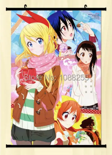 Домашний декор аниме японский плакат прокрутка стены Nisekoi Kirisaki chitoge Косплей B | Дом