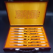 7 шт./компл. отличное качество китайской каллиграфии кисти пера комплект ласка волос Кисть китайской живописи кисть Gift Box Set