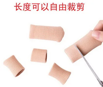

by dhl 1000pcs Gel Fabric Toe Tube Fiber silicone Toe set Openings can be cut Supplies Anti Calluses Corns hot