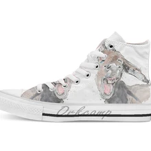 Ослик восторг унисекс высокие холщовые плоские повседневная обувь на заказ Прямая