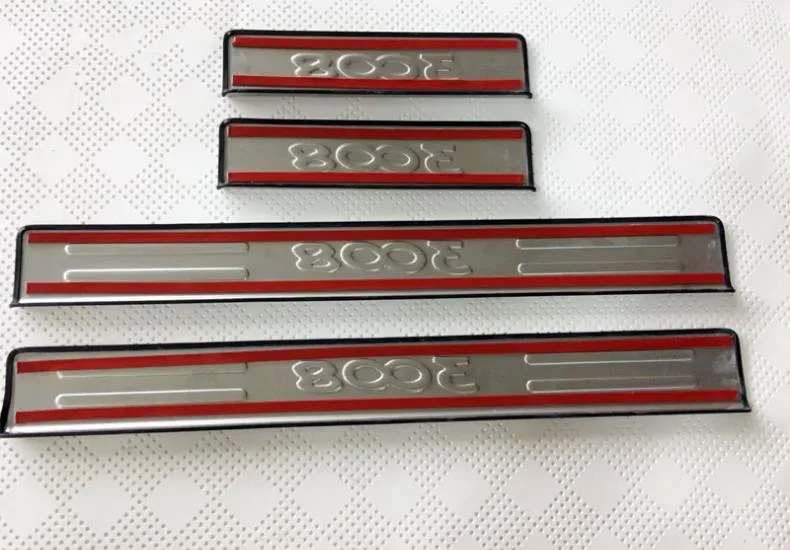 Автомобильный Стайлинг Accossories 4 шт./лот накладка из нержавеющей стали на порог для
