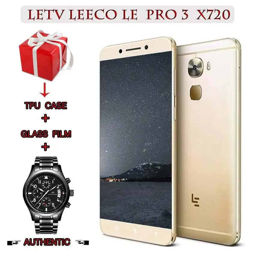 add gifts and watch Letv Le 3 Pro LeEco Le Pro 3X720 Snapdragon 821 5," Dual SIM 4G LTE мобильный телефон 6G ram 64G rom 4070mAh NFC - Цвет: add gifts and watch