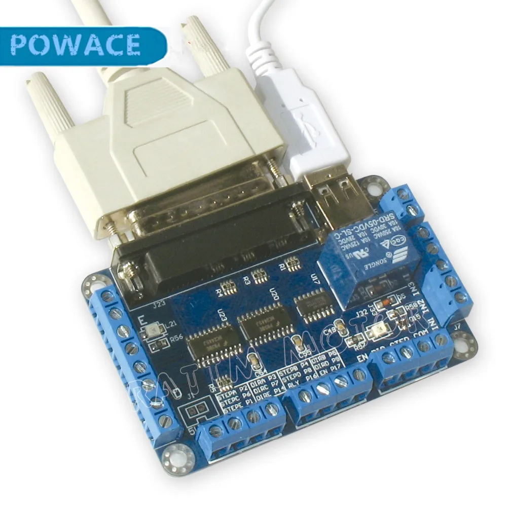 Плата адаптера интерфейса с 5 осями ЧПУ плата V5 типа MACH/EMC2/KCAM4|cnc breakout board|breakout board5