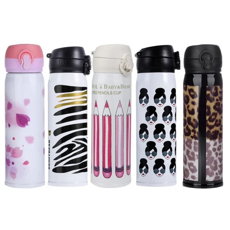 

500ML Travel Mug Stainless Steel Coffee Tea Vacuum Insulation Thermal Cup Bottle Drink Bottle Travel Garrafa Termica Thermo Cup