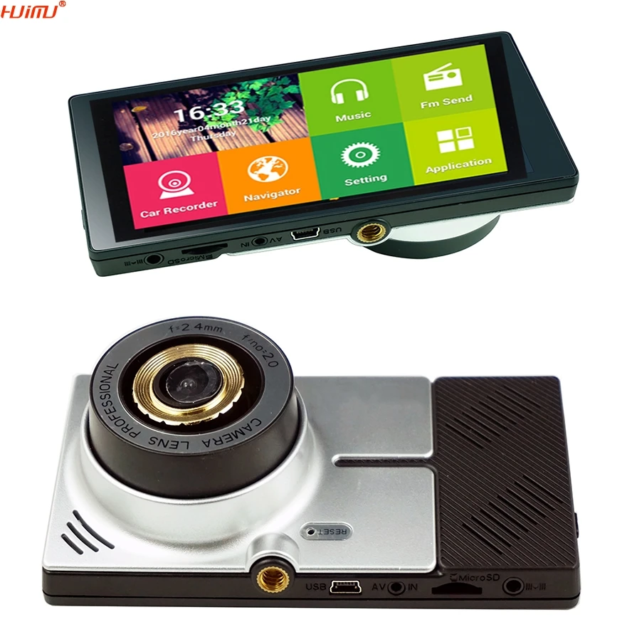 

5inch Android DVR WIFI 1080P GPS navigation FM Dual Lens Car Video HD Recorder