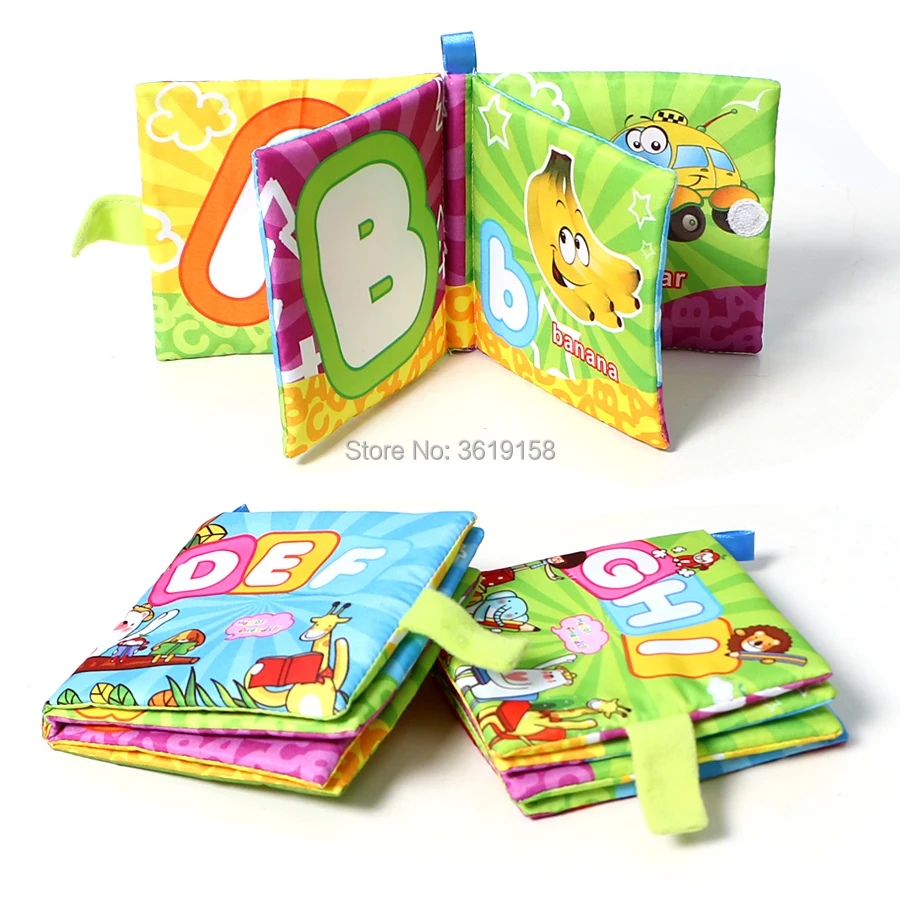 

English Baby Bath Book Bathroom Waterproof Toy Early Eductional Learning Toy Letters ABC,Number Soft Cloth Developme Cloth Books