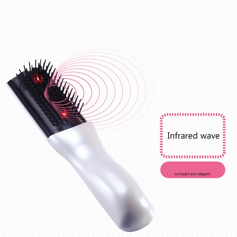 Electric Infrared Laser Hair Brush Massage Comb Stop Hair Loss Hair