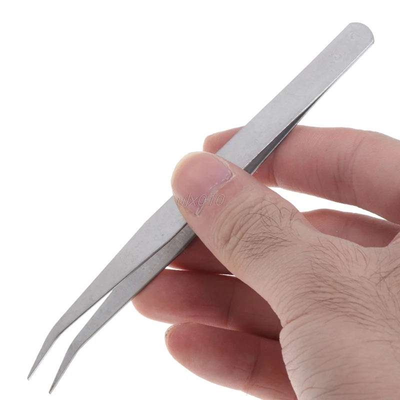 

Fishing Tweezer Curved Head Fly Tying Stainless Steel Earthworm Anti Static Tool Mar Drop Ship