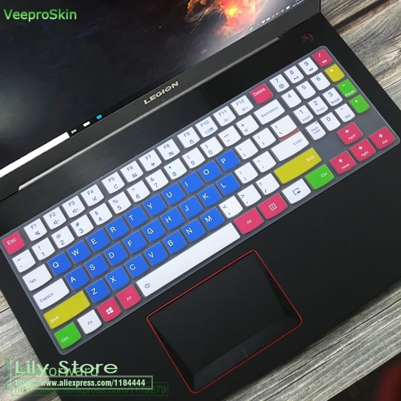 Cover protettiva per tastiera in silicone per Lenovo Legion Y530 R720 Y520 Y720 Y7000 Y7000P Y540 Y9000K 15.6 Y730 Y740 17.3-rainbow