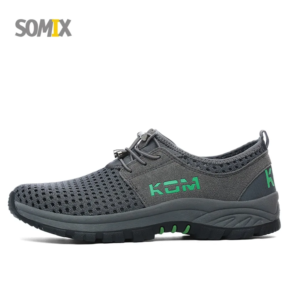 

Somix 2018 Outdoor Sport shoes men Brand Hiking Shoes Sneakers Men Shoes Trekking Mountain Climbing Walking Anti-skid Off-road