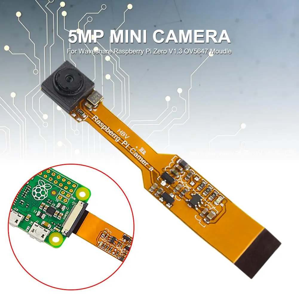 

5MP Mini Camera Moudle for Waveshare Raspberry Pi Zero W and For Raspberry Pi zero