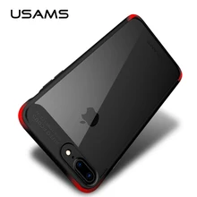 USAMS Оригинал тпу & Акриловая Прозрачная Задняя Крышка для iphone 7 Case полный Защитный iphone7 чехлы для iPhone 7 Plus