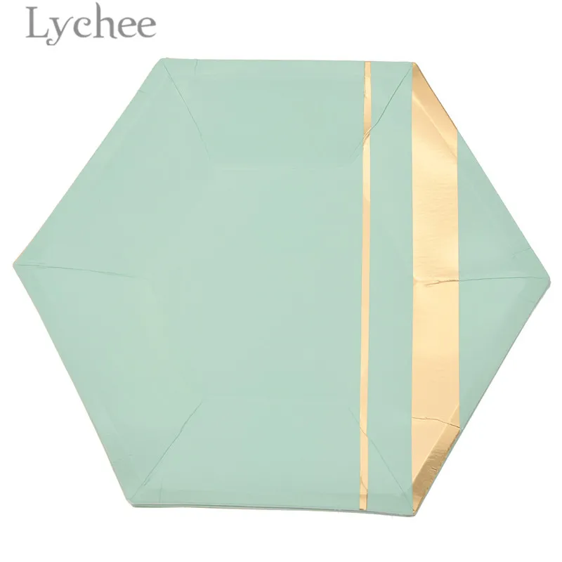 Lychee Life зеленая одноразовая посуда бумажные салфетки под чашки столовая день