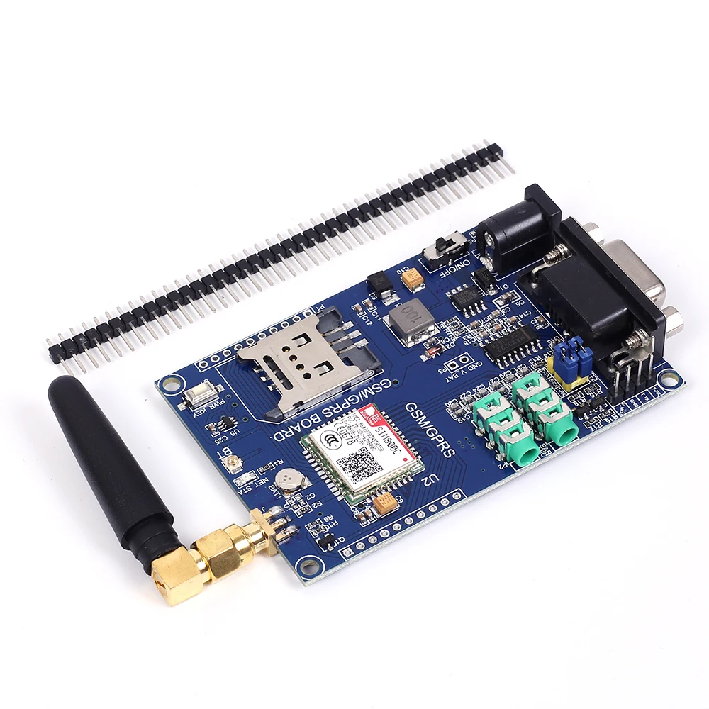 Макетная плата SIM800C модуль Φ 3 3/5V TTL для Arduino и активной керамической антенны