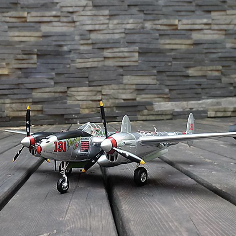Военная Униформа сплав модель самолета sLockheed P 38 Lightning истребитель второй мировой