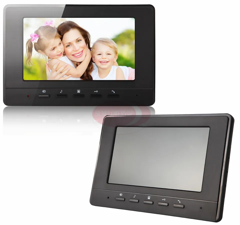 

Monitor Intercom 7inch Color TFT LCD Indoor Monitor Home Video Intercom Doorphone White And Black Color Choose 100V-240V