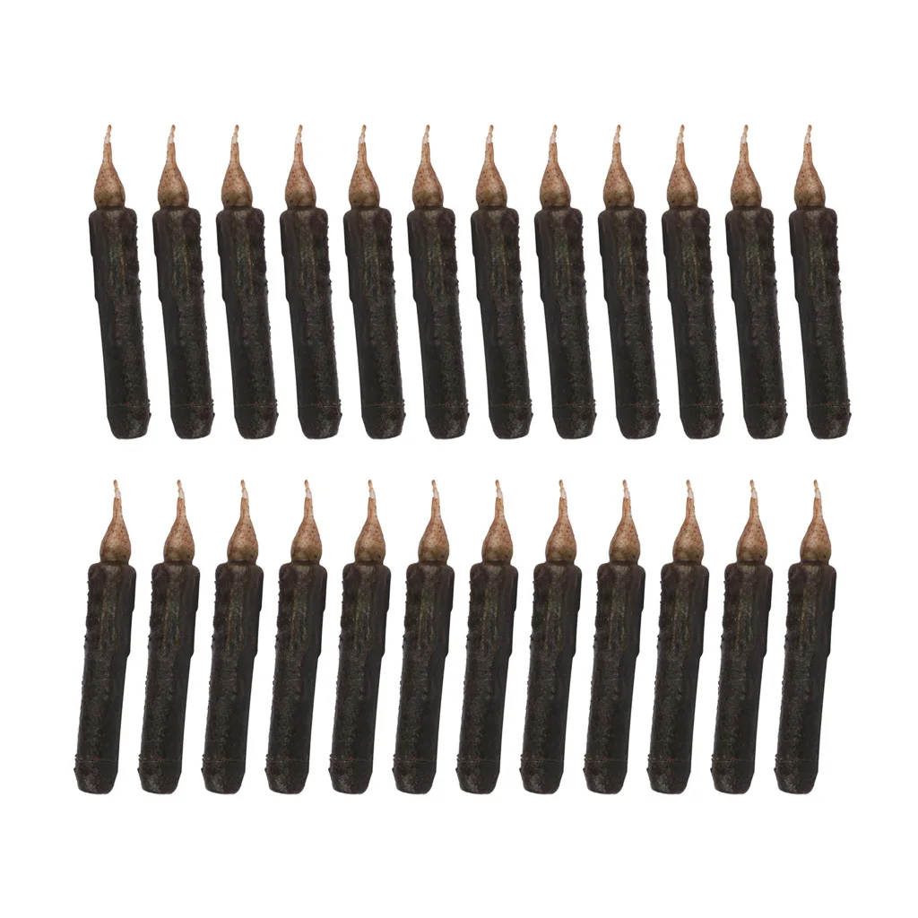 PACK 24PCS Battery Operated Flameless Led Candle Flickering Decorative Dinner/Taper Candle 17cm