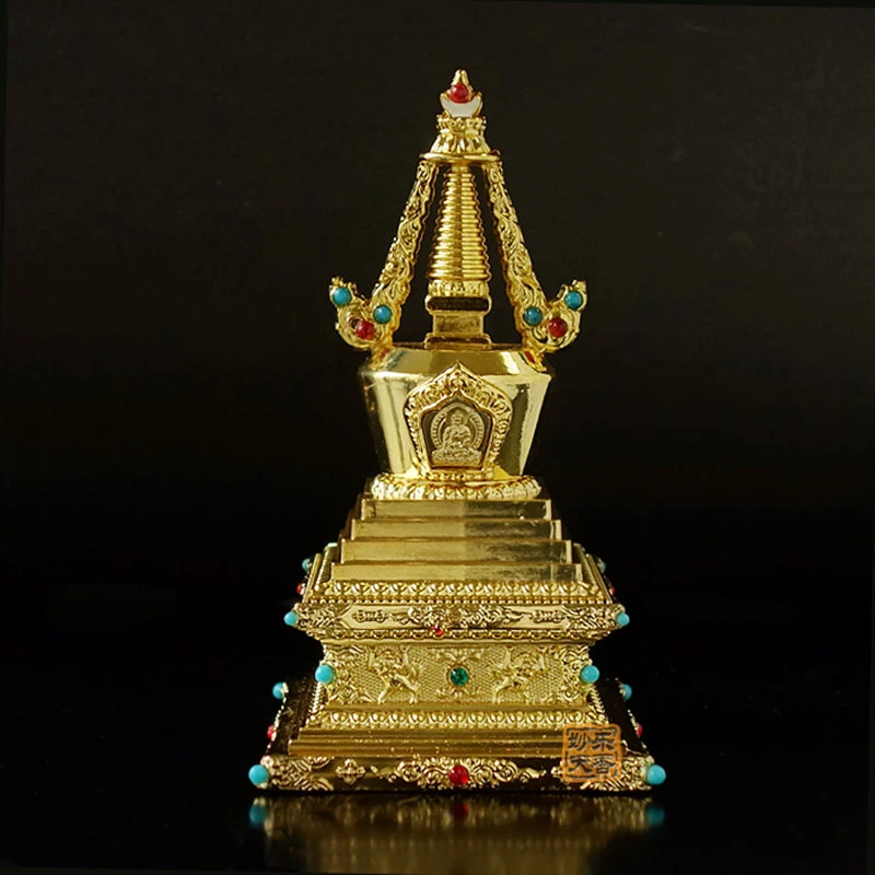 仏教タントラ器具.縁起の良い八宝合金仏の装飾