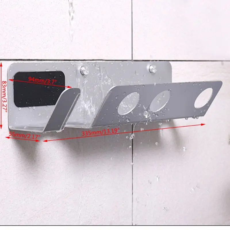 

Wall Mounted Hair Dryer Holder Storage Hanging Bracket For For Dyson Hair Dryer