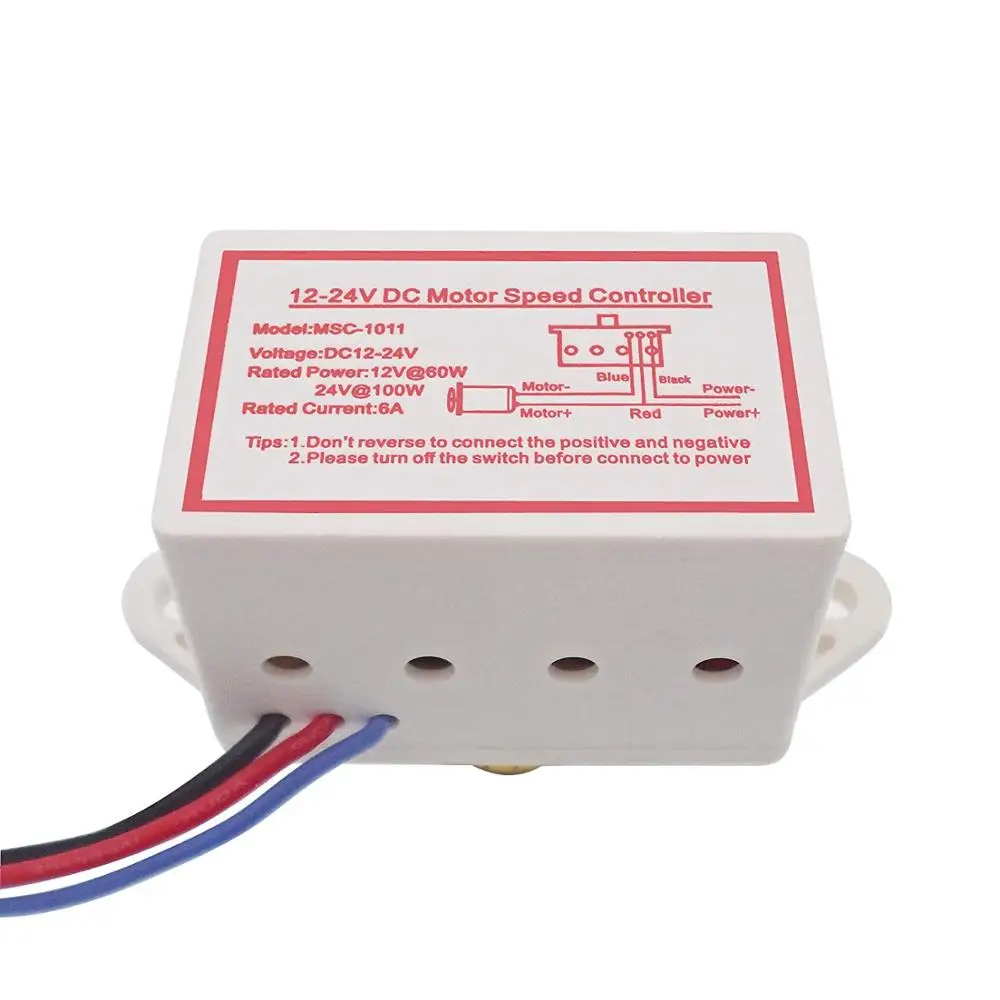 PWM DC контроль скорости двигателя 6A AMP 12-24 V ВОЛЬТ 13 KHZ контроллер переключатель