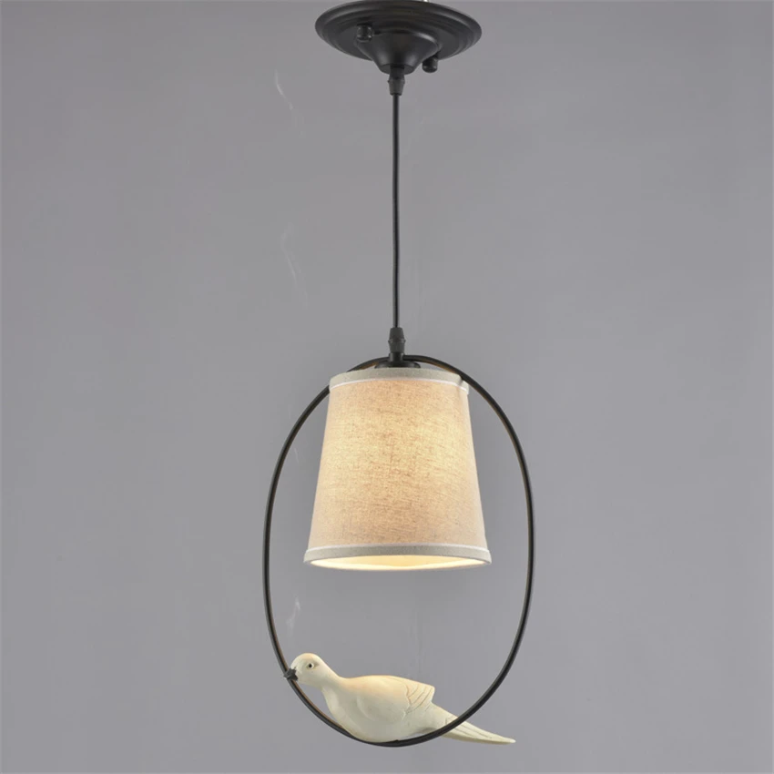 Led Lumière Personnalité Créative Fer Cage à Oiseaux