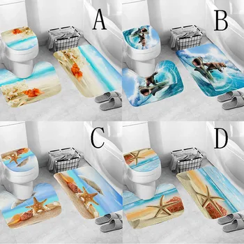

Water Absorption Bathroom Mat Coral Fleece Living Room Floor Mat Kitchen Carpet Anti-slip Bath Rug Doormat 40*60/50*80/60*90/3pc
