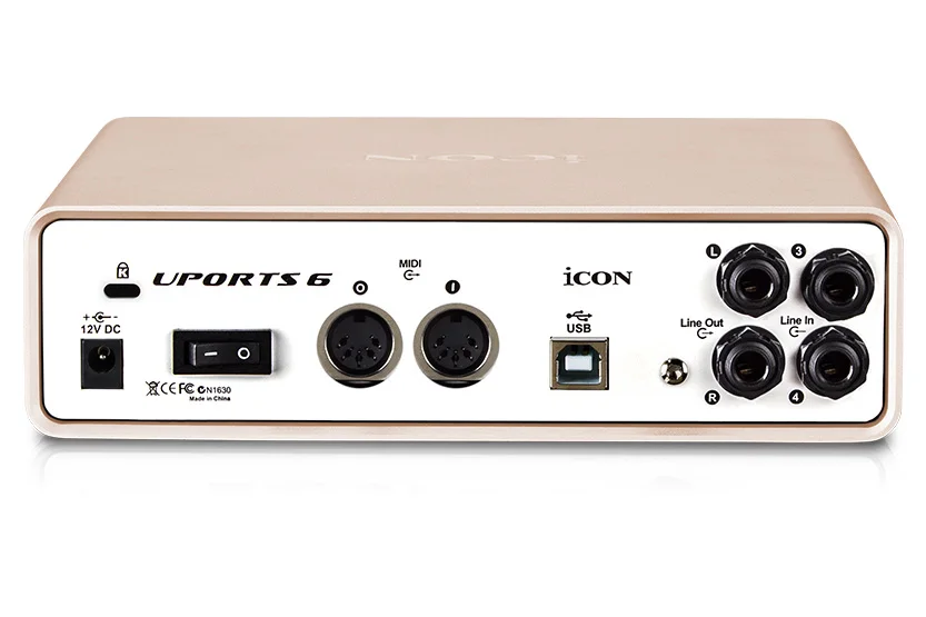 Оригинальная звуковая карта ICON Uports 6 24 битная 96/192 кГц 4 в 1/2 выход интерфейс USB для