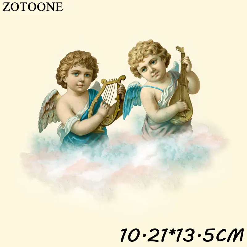 ZOTOONE Angel патч с железом для одежды, футболка, платье, сделай сам, угол, украшение для девочки, переводные наклейки для одежды C - Цвет: TH0490