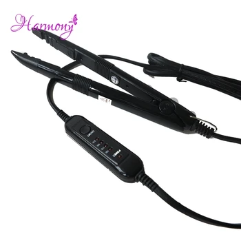 

Freeshipping Black Color Salome Tem Control Iron Heat Keratin Hair Extensions Tools Mini Iron Fusion Connector EU,US outlet