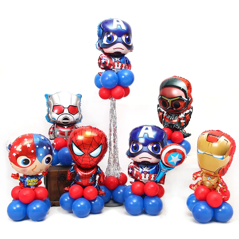 

1Pcs Hulk Spiderman Batman Captain America Foil Balloons Super Hero Boys Helium Balloon Kid Toys Balloons Birthday Party Decors