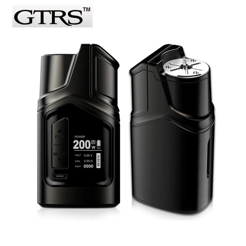 

Original GTRS GT200 II Box Mod 200w LIMOU Chip Upgraded Version of GT150 Electronic Cigarette Mod 18650 200w Vaporizer Mode