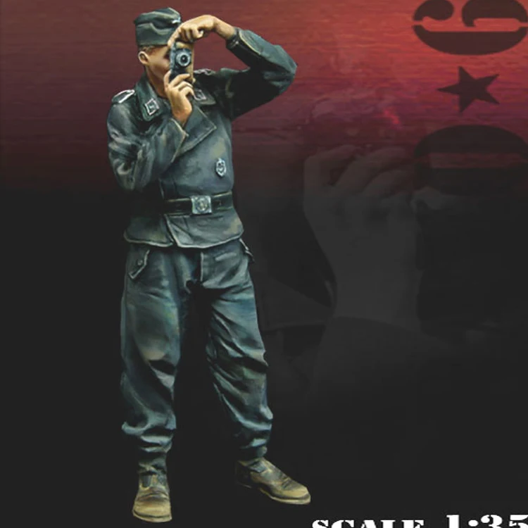 

1: 35 Resin Figure Soldier Model Military Subject German Photographers 374