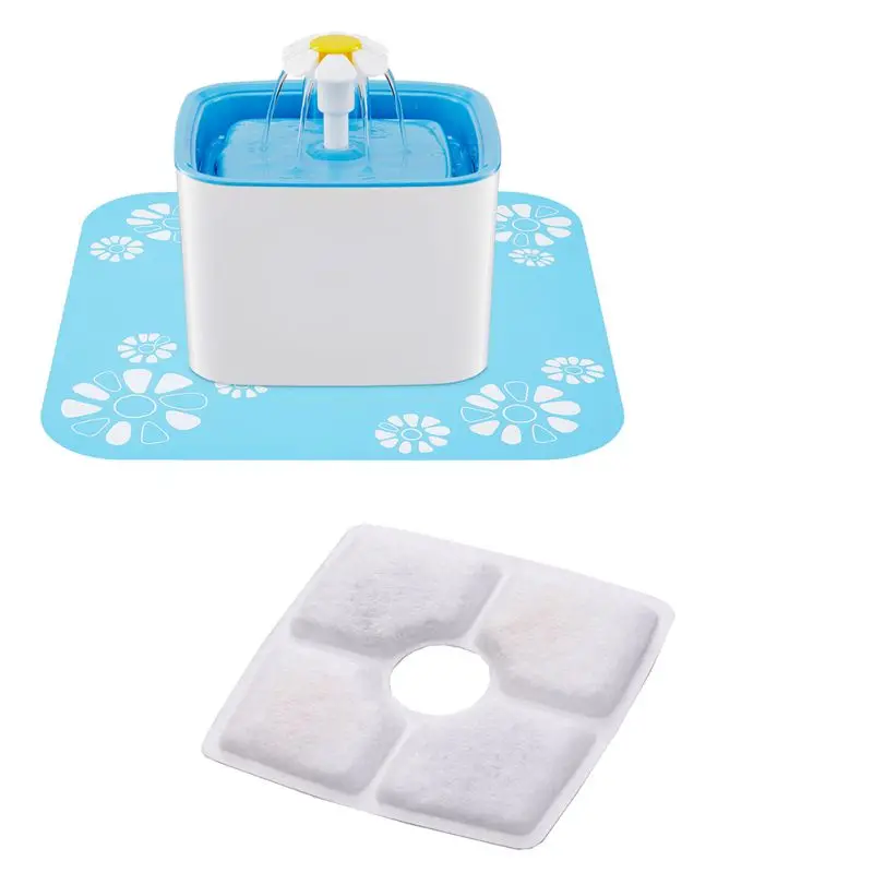 

2018 New Hot 4pc Flower Water Fountain Filter Activated Carbon Special For Dog Cat Automatic Water Feeder Accessories P