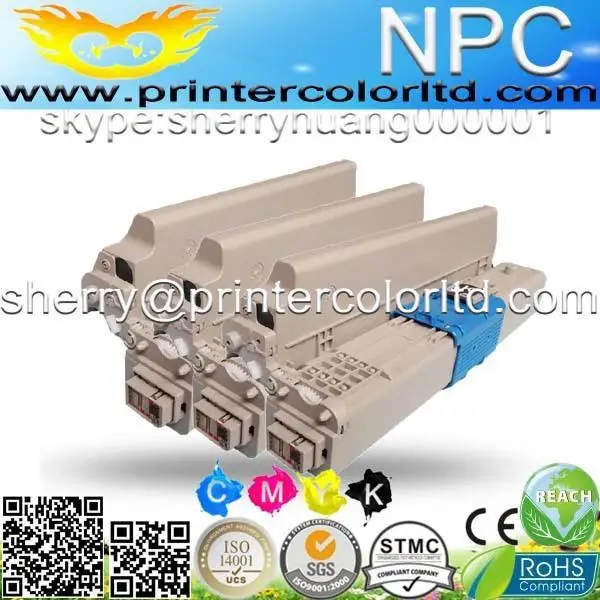 

toner for Oki data 44469756 for Okidata 44469757 for Oki-data 44469755 color reset replacement CARTRIDGE -free shipping